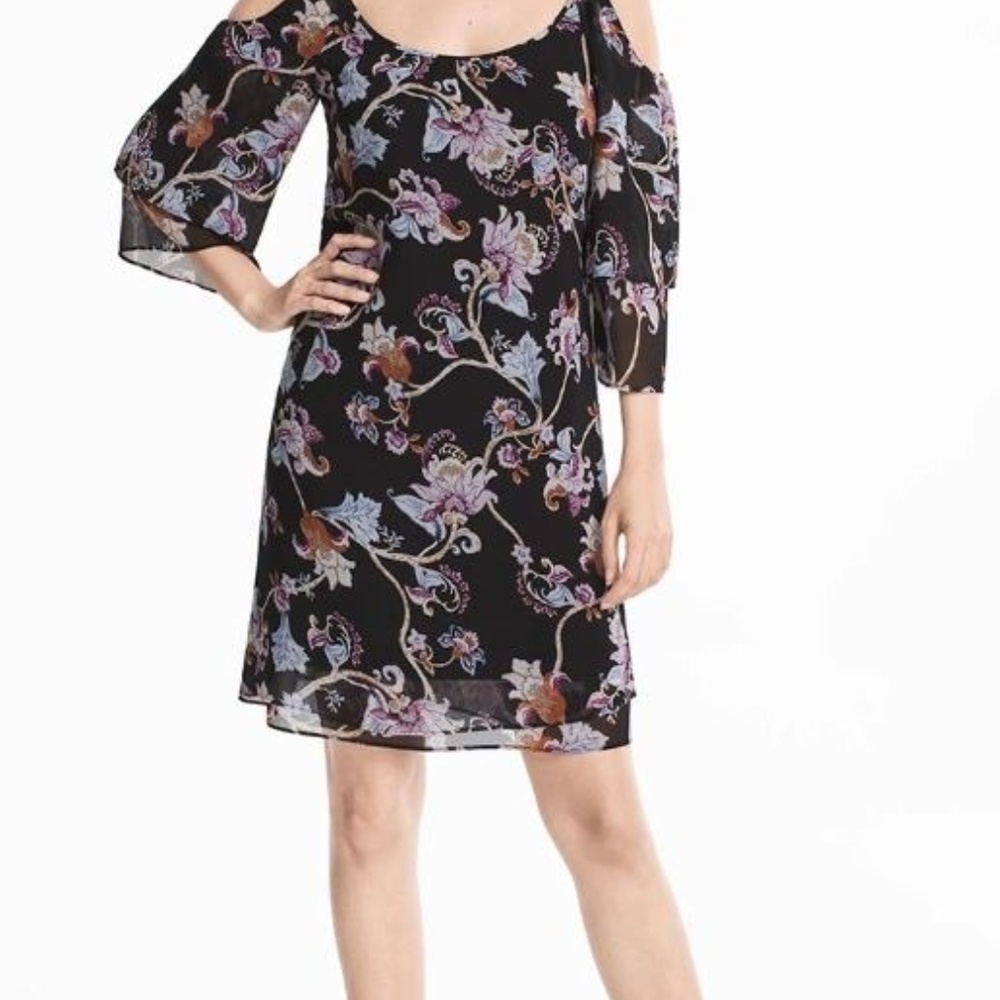 WHBM Cold Should Floral Shift Dress